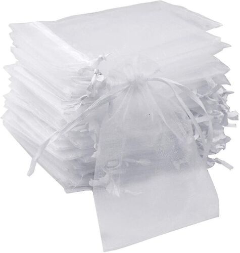 50pcs Organza Bags-mix Couleur 3.54 ''x4.33''(9x11cm) Satin Cordon de Serrant Organza Pochette Mariage