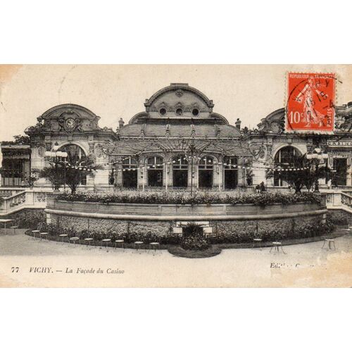 Carte Postale Ancienne - 77 - Vichy - La Façade Du Casino