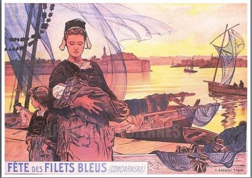 Affiche Fête Des Filets Bleus Concarneau