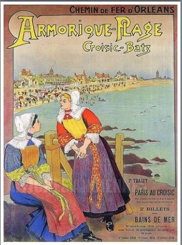 Affiche Armorique-Plage Croisic-Batz