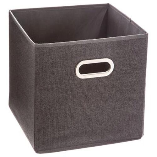Boîte de Rangement Carrée Pliable "Mix n'Modul" 31x31cm Gris Foncé