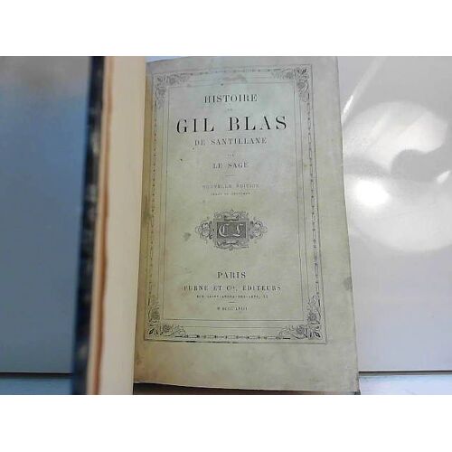 Histoire De Gil Blas De Santillane