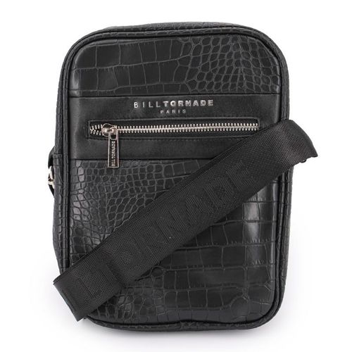 Sacoche bandoulière noir croco Homme BILL TORNADE