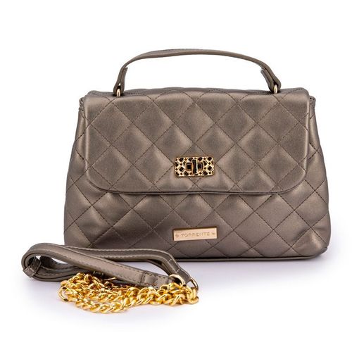 Sac matelassé petit format avec poigné fermeture doré Femme TORRENTE