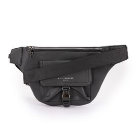 Sac banane noir simili cuir Homme BILL TORNADE