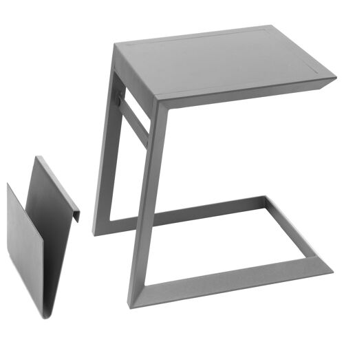 Table D'appoint De Jardin Design Allure - L. 55 X H. 55 Cm - Gris Graphite