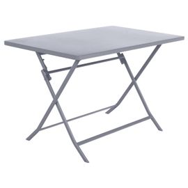 Table De Jardin Pliante Rectangulaire Greensboro - 4 Places - Gris Quartz