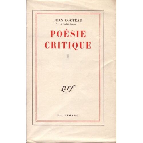 Poésie Critique I Et Ii