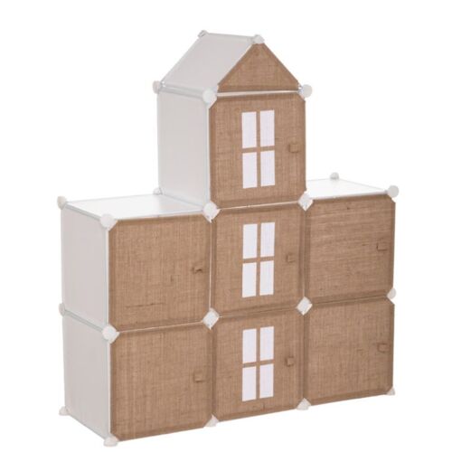Rangement Enfant en Jute "Château" 109cm Beige
