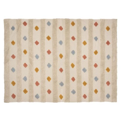 Tapis Tufté Enfant "Arlequin" 120x170cm Naturel