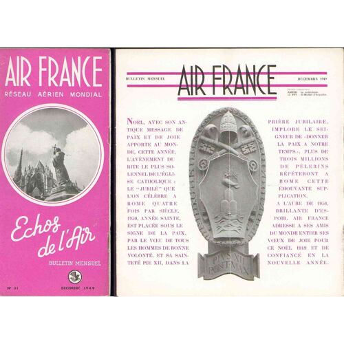 Air France Echos De L'air N°31 1949 Noël 31