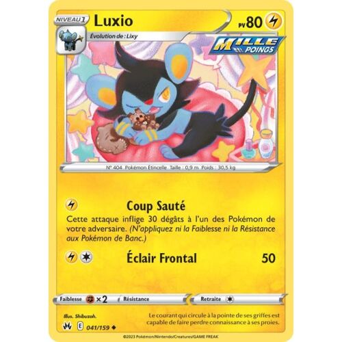 Carte Pokemon - Luxio - 041/159 - Eb12,5 - Zenith Supreme -