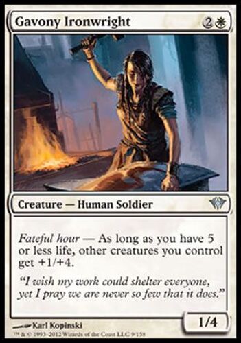 Forgefer De Gavonie (Gavony Ironwright) - Magic Mtg - Dark Ascension Vf Mint 9/158