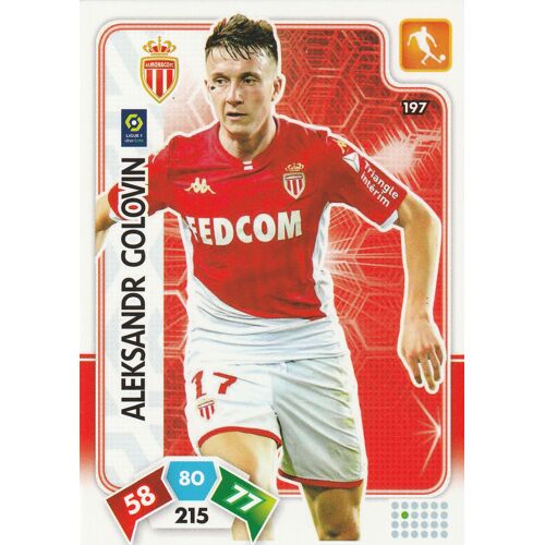 Carte Panini Foot - N° 197 - Adrenalyn Xl 2020 / 2021 - Aleksandr Golovin - Monaco