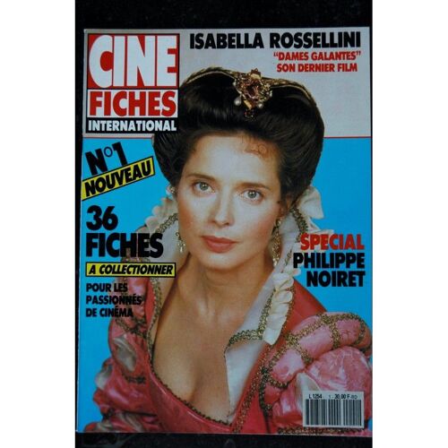 Cine Fiches International 1 Cover Isabella Rossellini - Philippe Noiret - 36 Fiches Cinéma