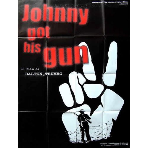 Johnny Got Is  Gun / Johnny S'en Va-T-En Guerre - Véritable Affiche De Cinéma - Format 120x160 Cm - De  Dalton Trumbo Avec Timothy Bottoms, Don 'red' Barry, Peter Brocco, Donald Sutherland - Ressortie