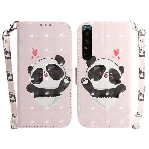 Saturcase Coque Pour Sony Xperia 1 Iv 2022, Beau 3d Motif Pu Cuir Magnétique Flip Portefeuille Support Porte-Carte Protecteur Housse Étui Avec Dragonne Pour Sony Xperia 1 Iv 2022 (Td-7)