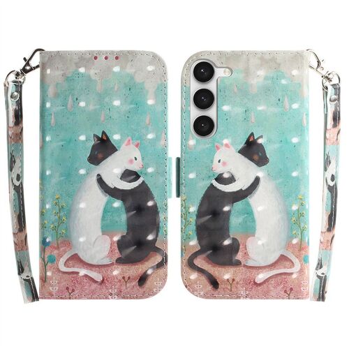 Saturcase Coque Pour Samsung Galaxy S23 Plus, Beau 3d Motif Pu Cuir Magnétique Flip Portefeuille Support Porte-Carte Protecteur Housse Étui Avec Dragonne Pour Samsung Galaxy S23 Plus (Td-4)