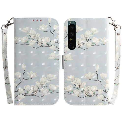 Saturcase Coque Pour Sony Xperia 1 Iv 2022, Beau 3d Motif Pu Cuir Magnétique Flip Portefeuille Support Porte-Carte Protecteur Housse Étui Avec Dragonne Pour Sony Xperia 1 Iv 2022 (Td-9)