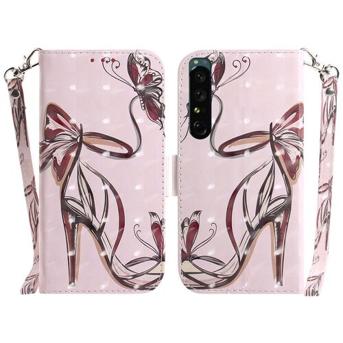 Saturcase Coque Pour Sony Xperia 1 Iv 2022, Beau 3d Motif Pu Cuir Magnétique Flip Portefeuille Support Porte-Carte Protecteur Housse Étui Avec Dragonne Pour Sony Xperia 1 Iv 2022 (Td-5)