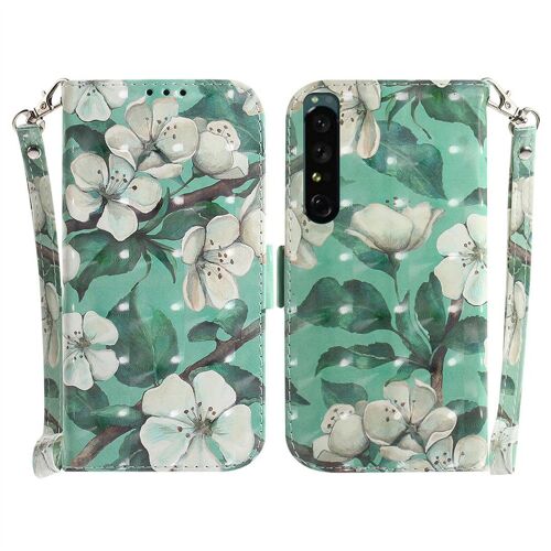 Saturcase Coque Pour Sony Xperia 1 Iv 2022, Beau 3d Motif Pu Cuir Magnétique Flip Portefeuille Support Porte-Carte Protecteur Housse Étui Avec Dragonne Pour Sony Xperia 1 Iv 2022 (Td-1)