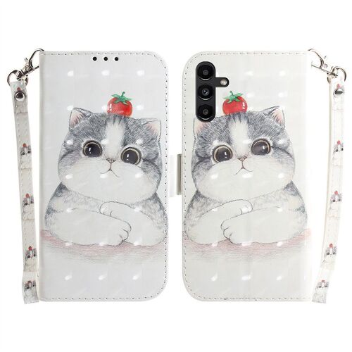 Saturcase Coque Pour Samsung Galaxy A13 5g, Beau 3d Motif Pu Cuir Magnétique Flip Portefeuille Support Porte-Carte Protecteur Housse Étui Avec Dragonne Pour Samsung Galaxy A13 5g (Td-8)