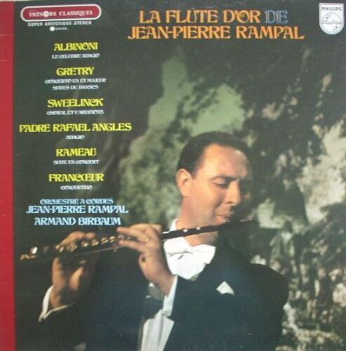 La Flute D'or De Jean-Pierre Rampal. Albinoni. Gretry. Sweelinck. Padre Rafael Angles. Rameau. Franc