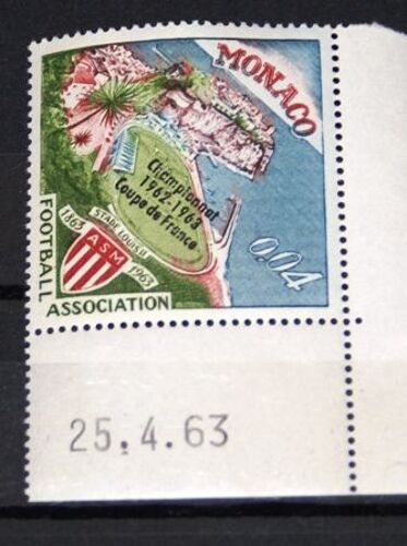 Timbre Monaco Neuf N 623 4c Football