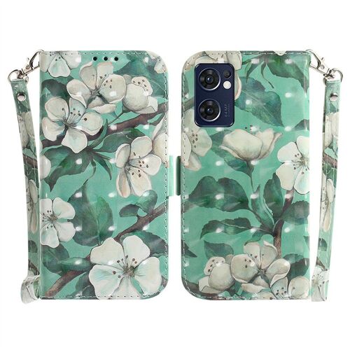 Saturcase Coque Pour Oppo Find X5 Lite / Reno 7 5g, Beau 3d Motif Pu Cuir Magnétique Flip Portefeuille Support Porte-Carte Protecteur Housse Étui Avec Dragonne Pour Oppo Find X5 Lite / Reno 7 5g (Td-1)