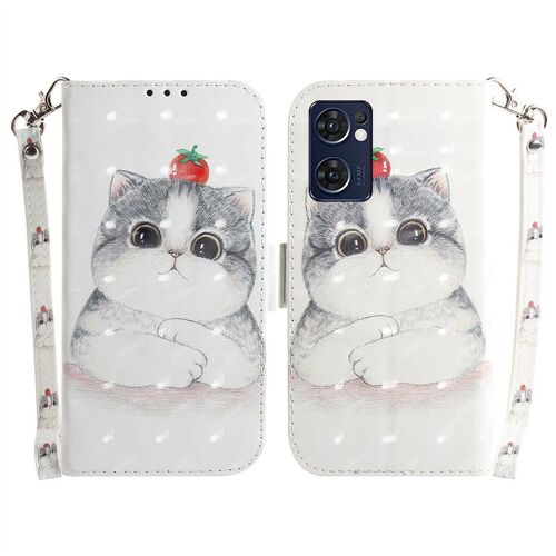 Saturcase Coque Pour Oppo Find X5 Lite / Reno 7 5g, Beau 3d Motif Pu Cuir Magnétique Flip Portefeuille Support Porte-Carte Protecteur Housse Étui Avec Dragonne Pour Oppo Find X5 Lite / Reno 7 5g (Td-8)