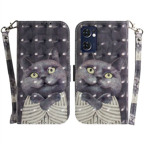 Saturcase Coque Pour Oppo Find X5 Lite / Reno 7 5g, Beau 3d Motif Pu Cuir Magnétique Flip Portefeuille Support Porte-Carte Protecteur Housse Étui Avec Dragonne Pour Oppo Find X5 Lite / Reno 7 5g (Td-11)
