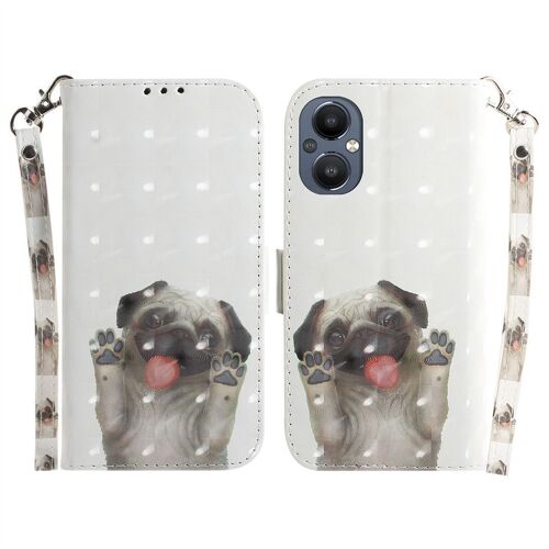 Saturcase Coque Pour Oneplus Nord N20 5g, Beau 3d Motif Pu Cuir Magnétique Flip Portefeuille Support Porte-Carte Protecteur Housse Étui Avec Dragonne Pour Oneplus Nord N20 5g (Td-12)