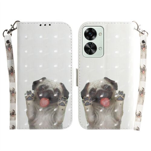 Saturcase Coque Pour Oneplus Nord 2t, Beau 3d Motif Pu Cuir Magnétique Flip Portefeuille Support Porte-Carte Protecteur Housse Étui Avec Dragonne Pour Oneplus Nord 2t (Td-12)