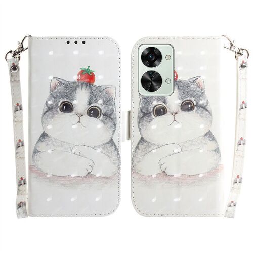 Saturcase Coque Pour Oneplus Nord 2t, Beau 3d Motif Pu Cuir Magnétique Flip Portefeuille Support Porte-Carte Protecteur Housse Étui Avec Dragonne Pour Oneplus Nord 2t (Td-8)