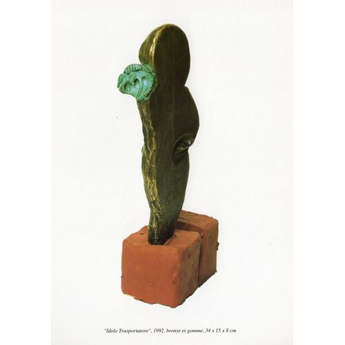 Carton D'invitation De L'exposition De Enzo Cucchi "Idoli Al Lavoro" En Septembre - Octobre 1993 À La Galerie Daniel Templon