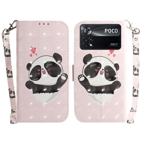 Saturcase Coque Pour Xiaomi Poco X4 Pro 5g, Beau 3d Motif Pu Cuir Magnétique Flip Portefeuille Support Porte-Carte Protecteur Housse Étui Avec Dragonne Pour Xiaomi Poco X4 Pro 5g (Td-7)