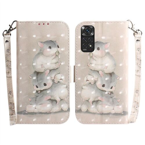 Saturcase Coque Pour Xiaomi Redmi Note 11 / 11s, Beau 3d Motif Pu Cuir Magnétique Flip Portefeuille Support Porte-Carte Protecteur Housse Étui Avec Dragonne Pour Xiaomi Redmi Note 11 / 11s (Td-6)
