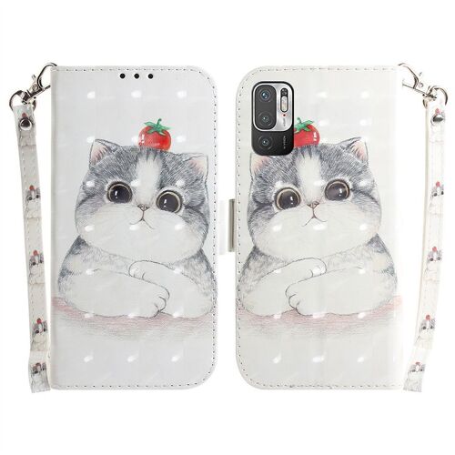 Saturcase Coque Pour Xiaomi Redmi Note 10 5g, Beau 3d Motif Pu Cuir Magnétique Flip Portefeuille Support Porte-Carte Protecteur Housse Étui Avec Dragonne Pour Xiaomi Redmi Note 10 5g (Td-8)