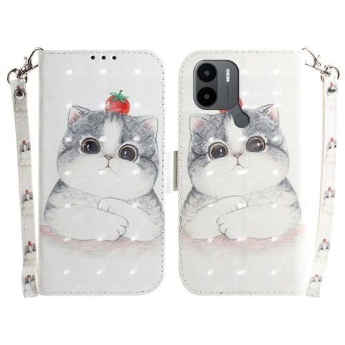 Saturcase Coque Pour Xiaomi Redmi A1 Plus 2022, Beau 3d Motif Pu Cuir Magnétique Flip Portefeuille Support Porte-Carte Protecteur Housse Étui Avec Dragonne Pour Xiaomi Redmi A1 Plus 2022 (Td-8)