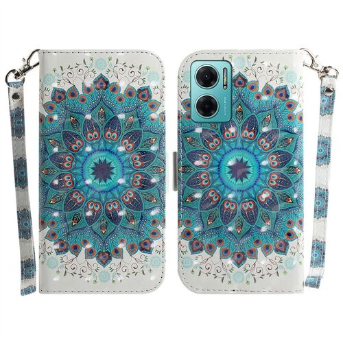 Saturcase Coque Pour Xiaomi Redmi Note 11e, Beau 3d Motif Pu Cuir Magnétique Flip Portefeuille Support Porte-Carte Protecteur Housse Étui Avec Dragonne Pour Xiaomi Redmi Note 11e (Td-2)