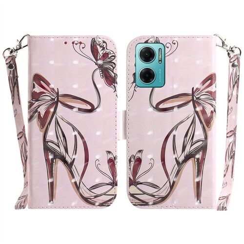 Saturcase Coque Pour Xiaomi Redmi Note 11e, Beau 3d Motif Pu Cuir Magnétique Flip Portefeuille Support Porte-Carte Protecteur Housse Étui Avec Dragonne Pour Xiaomi Redmi Note 11e (Td-5)