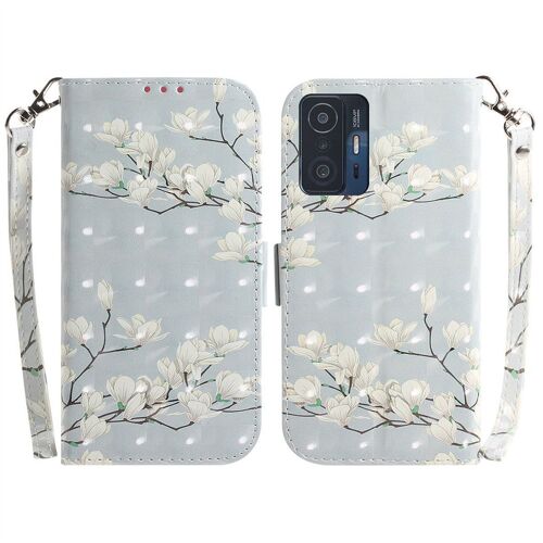 Saturcase Coque Pour Xiaomi Mi 11t / 11t Pro, Beau 3d Motif Pu Cuir Magnétique Flip Portefeuille Support Porte-Carte Protecteur Housse Étui Avec Dragonne Pour Xiaomi Mi 11t / 11t Pro (Td-9)