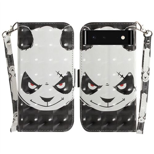 Saturcase Coque Pour Google Pixel 6, Beau 3d Motif Pu Cuir Magnétique Flip Portefeuille Support Porte-Carte Protecteur Housse Étui Avec Dragonne Pour Google Pixel 6 (Td-3)