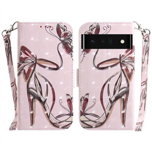 Saturcase Coque Pour Google Pixel 6 Pro, Beau 3d Motif Pu Cuir Magnétique Flip Portefeuille Support Porte-Carte Protecteur Housse Étui Avec Dragonne Pour Google Pixel 6 Pro (Td-5)