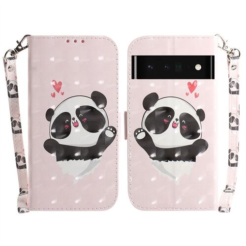 Saturcase Coque Pour Google Pixel 6 Pro, Beau 3d Motif Pu Cuir Magnétique Flip Portefeuille Support Porte-Carte Protecteur Housse Étui Avec Dragonne Pour Google Pixel 6 Pro (Td-7)