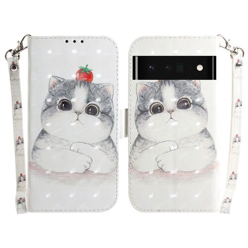 Saturcase Coque Pour Google Pixel 6 Pro, Beau 3d Motif Pu Cuir Magnétique Flip Portefeuille Support Porte-Carte Protecteur Housse Étui Avec Dragonne Pour Google Pixel 6 Pro (Td-8)