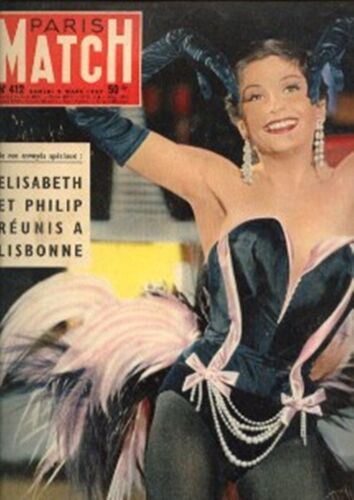 Paris Match 412 Zizi Jeanmaire Elisabeth La Mode57 Arturo Toscanini Brigitte Bardot Jean Moulin Trez