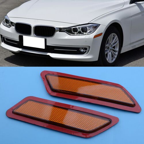 Feu De Signalisation De Pare-Choc Avant, 1 Paire, Lentille Jaune, Pour Bmw Série 3 F30 63147274521 63147274522 2013 2014 2015