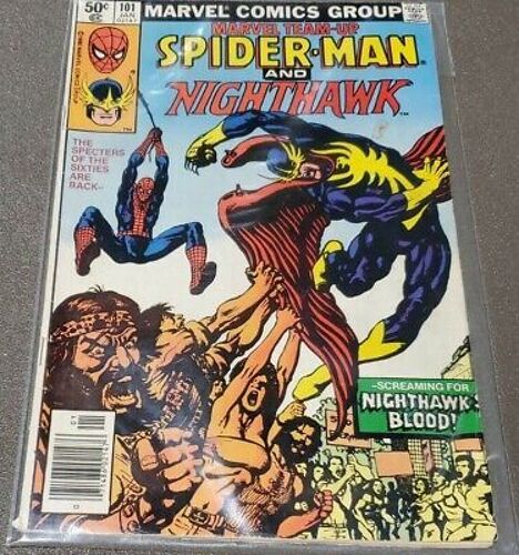 Marvel Team-Up # 101 ( V.O. 1980 ) ** Spider-Man & Nighthawk ** Back-Up By Steve Ditko !