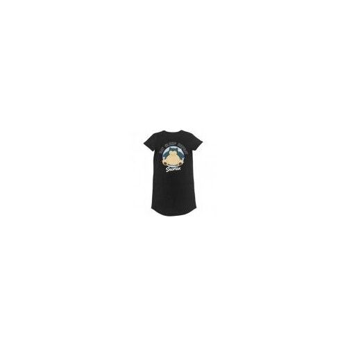 Pokémon Ronflex - Eat, Sleep, Repeat Femme Robe Courte Noir M 100% Coton